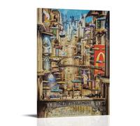 sdnkbro The Fifth Element Classic Movie Future Two-dimensional City Poster Poster Decorative Painting Canvas Wall Posters And Art Picture Print Modern Family Bedroom Decor Posters 20x30inch(50x75cm)