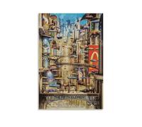 sdnkbro The Fifth Element Classic Movie Future Two-dimensional City Poster Poster Decorative Painting Canvas Wall Posters And Art Picture Print Modern Family Bedroom Decor Posters 20x30inch(50x75cm)