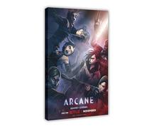 SDOBVDZ Arcane League of Legends Animation Poster Canvas Poster Wall Art Decor Print Picture Paintings for Living Room Bedroom Decoration 12x18inch(30x45cm)