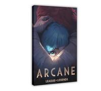 SDOBVDZ Jinx And Vi Poster Arcane League of Legends Posters Canvas Poster Bedroom Decor Landscape Office Room Decor Gift 20x30inch(50x75cm)