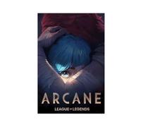 SDOBVDZ Jinx And Vi Poster Arcane League of Legends Posters Canvas Poster Wall Art Decor Print Picture Paintings for Living Room Bedroom Decoration 20x30inch(50x75cm)