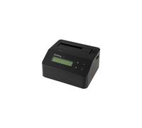 StarTech.com Single Bay Hard Drive Eraser, Standalone HDD/SSD Sanitizer, USB 3.0 to SATA II (3 Gbps), 9 Erase Modes, LCD Display, Secure Erase Hard Disk Sanitizer Dock, DB-9 Printer Port, TAA Compliant