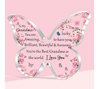 SDOFY Birthday Gifts for Grandma Grandma Gift Christmas Mothers Day Gifts for Grandma Grandma Birthday Gifts Acrylic Plaque Presents for Grandma