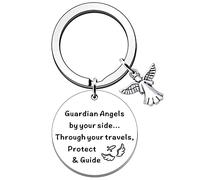 SDOFY Drive Safe Travel Keyring by Your Side - Guardian Angels Keyring Gifts for Sailors