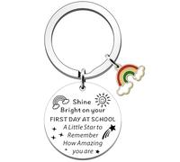 SDOFY First Day at School Gifts Starting Back to School Keyring Good Luck in Your New School Gift 1st day of School Presents for Daughter Son Boys Girls
