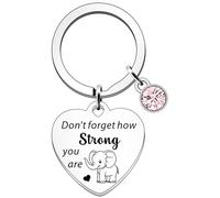 SDOFY Inspirational Gifts for Women Thoughtful Gifts Mental Health Motivational Positive Gifts for Women Her Don't Forget How Strong You are Elephant Keyring