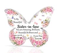 SDOFY Sister in Law Gifts: Butterfly Shaped Acrylic Gifts for Special Occasions - You Can Do Anything
