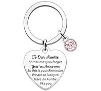 SDOFY To Our Auntie Gifts You're Awesome We Are So Lucky To Have An Auntie Like You Keyring Birthday Gifts for Auntie