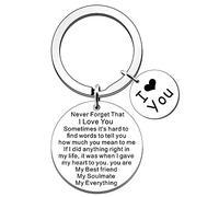 SDOFY Valentines Gifts for Girlfriend Boyfriend Husband Wife I Love You Gifts for Boyfriend Girlfriend Christmas Birthday Anniversary Keychain Gifts for Her Him