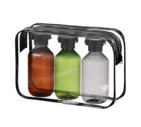 sdoot Refillable 5oz Travel Bottles for Toiletries, Mini Travel Containers for Liquids Empty Plastic Shampoo Squeeze Bottles TSA Approved with Flip Caps for Conditioner Lotion, 3 Pack Multi-color