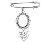 Sdopbinbin Bridal Bouquet Charm Photo Brooch Pin for Wedding - Women's Lapel Pin for Bride Bridesmaid, brxy24062211