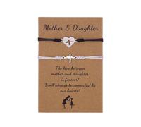 Sdopbinbin Matching Gifts for Mom And Daughter Bracelets Heart Heartbeat Bracelet for Mother Daughter Birthday Gifts for Mommy Mom Mama Mothers Day Retirement Gifts for Mom Mother Daughter Bracelets