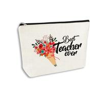 Sdopbinbin Mom Grandma Mothers Day Gifts for Nana Mama Cosmetic Bag for Teacher Appreciation Gifts for Teacher Nurse Makeup Bag, best teacher, S