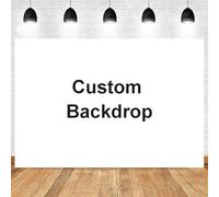 SDOTPMT 10x6.5ft Customized Photo Backdrops Custom Print Design Upload Photo Background Custom Your Picture Image Text Vinyl Backdrop Personalized Backdrop for Various Event Parties Props