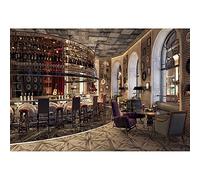 SDOTPMT 10x6.5ft Luxury Bar Decor Polyester Backdrop Urban Club Interior Modern Tavern Counter Alcohol Wine Bottles Eatery Cafes Drink Photography Background Video Shooting Studio Props Wallpaper