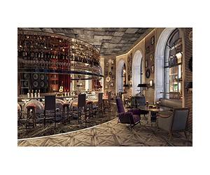 SDOTPMT 10x6.5ft Luxury Bar Decor Polyester Backdrop Urban Club Interior Modern Tavern Counter Alcohol Wine Bottles Eatery Cafes Drink Photography Background Video Shooting Studio Props Wallpaper