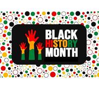 SDOTPMT 10x8ft Black History Month Polyester Backdrop African American February Celebration Background Colorful Dots Art Poster Backgrounds for Kids Birthday Party Decor Baby Shower Supplies