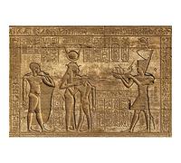 SDOTPMT 12x8ft Egyptian Mural Photography Background Ancient Egypt Stone Sculpture Cultural Heritage Archaeology Retro Fresco Abstract History Words Figures Backdrop Vintage Artistic Wallpaper