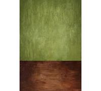 SDOTPMT 6.5x10ft Green and Brown Vintage Polyester Backdrop Retro Abstract Painted Solid Color Oil Painting Pigment Art Background for Lady Portrait Headshot Photo Video Shooting Studio Props