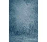 SDOTPMT 6x8ft Solid Color Polyester Backdrop Abstract Dark Blue Grey Retro Oil Painting Texture Old Master Photography Background for Professional Portrait Photographers Photoshoot Booth Props