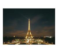 SDOTPMT 8x6ft Eiffel Tower Backdrop Famous Architecture Europe French Landmark Cityscape Paris City Night Landscape Photography Background Wedding Bride Newlywed Photo Studio Props
