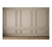 SDOTPMT 8x6ft Modern Classic Gray Panels Backdrop Vintage Interior Wood Floor Photography Background for Photographer Photo Empty Room Architectural Houses Flats Interior Decor Polyester Props