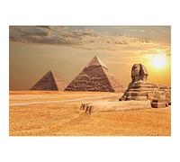 SDOTPMT 8x6ft Sunset Egypt Polyester Backdrop Egyptian Androsphinx Pyramid Background for Panorama Photography Egyptian Travel Themed Banner Birthday Party Decor Video Shooting Studio Props