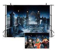 SDOTPMT 9x6ft Halloween Zombie Backdrop for Halloween Zombies Theme Party Photography Backdrop Dark Moon Night Dead Men Walking End of The World Theme Banner Kids Adult Photo Studio Props