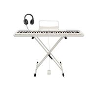 SDP-2 Stage Piano by Gear4music + Stand Pedal and Headphones White
