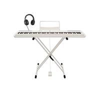 SDP-2 Stage Piano by Gear4music + Stand, Pedal and Headphones, White