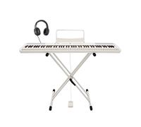 SDP-2 Stage Piano by Gear4music + Stand Pedal and Headphones White