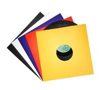 sdroceRyaM 10PCS 12 inch Vinyl Record Sleeves Cardboard Record Jacket with Hole 5-Color LP Vinyl Album Covers Jackets with Holes Anti-Static Colorful Paper Covers