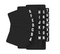 sdroceRyaM 26 Pcs CD and DVD Dividers A-Z 4.76 x 5.75 Inch Vinyl Record DVD CD Alphabetical File Organizer Dividers Index Card Alphabet Tabs Divider Book Holder Organizer Guides