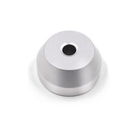 sdroceRyaM 45 RPM Record Adapter for 7 Inch Vinyl Record Players Turntables 45 Adapter for Turntables Manufactured from Aluminum,silvery (elliptical)