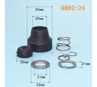 SDS Chuck Nose Bit for Bosch Gbh220/24/26 Drill Collet Replacement with Metal and Rubber Construction for Hammer Drills