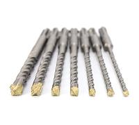 SDS Drill Bit Set, Firecore SDS Plus Concrete Drill Set 7 Pieces (5mm, 6mm×2, 8mm×2, 10mm,12mm-Concrete Drill Bit 160mm, for SDS Plus Hammer Drill