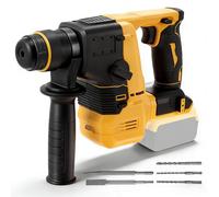 SDS Drill Cordless Compatible with DeWalt 20V Max Battery, 800W Brushless SDS Hammer Drill with 5 Drill Bits, 1700RPM 4470BPM Rotary Hammer for Concrete Masonry Wood (Batteries & Charger NOT Included)