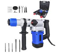 SDS Electric Hammer Drill | 230V Max Breaker | 4500RPM Demolition Tool | 3 Function and Adjustable Soft Grip Handle | 25J Concrete Breaker | 2.2m Cable with Plug | Heavy Duty Rotary Hammer