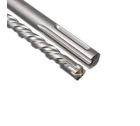 SDS Max Cross Head Hammer Drill Bits - 4 Point X Cross Head Cutter Tungsten Carbide Tip Double Twisted - for Drilling Masonry, Concrete, Brick, Stone, Granite, Tiles (35x400mm)