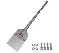 SDS-Max Shank 6 Inch Floor Scraper Chisel Bit - 6" Wide Blade Scraper 25" Long Alloy Steel Jack Hammer Drill Bit - Removal Tools for Tile Wallpaper Thinset Hardwood Adhesive Glue Linoleum