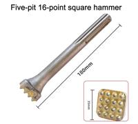 SDS MAX Shank Square Head 16-Tooth Tip Chisel Bushing Bit for Electric Hammer Drills, Concrete Chiseling and Finishing