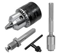 SDS Max to SDS Plus Adapter Kit with 10mm Quick Change Chuck - Universal 2-in-1 Converter for Hammer Drills & Rotary Tools | Fast Bit Swapping | Heavy-Duty Alloy Steel