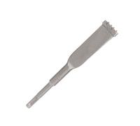 SDS Plus Brick Removal Chisel, Comb SDS Chisel for Tile Concrete Corner Stone, Carbide-Tipped Heat-Treated Flat Blade, for Brick Removal, Cavity Inspection and Mortar Work Tile Remover Tool (25 cm)