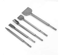 SDS Plus Chisel Set with Durable Materials | 5-piece set, for hammers, point and groove chisels, hardened steel, for breaking concrete