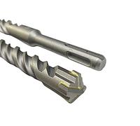 SDS Plus Cross Head Hammer Drill Bit - 4 Point X Head Cutter Carbide Double Twisted - Drilling Masonry, Concrete, Brick, Stone (11 x 210mm)