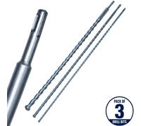 SDS Plus Hammer Drill Bit Set 1000mm Extra Long Masonry 12, 16 & 24mm