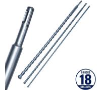 SDS Plus Hammer Drill Bit Set 1000mm Extra Long Masonry 12, 16 & 24mm