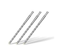 SDS Plus Hammer Drill Bits 10mm x 210mm x 3pcs,Professional Cross Tip Carbide Drill bit for Brick Walls, Masonry,Concrete, Stone