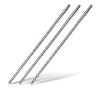 SDS Plus Hammer Drill Bits 10mm x 350mm x 3pcs,Professional Cross Tip Carbide Drill bit for Brick Walls, Masonry,Concrete, Stone