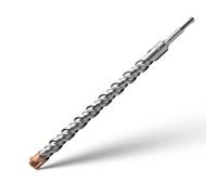 SDS Plus Hammer Drill Bits 25mm x 350mm Cross Drill Bits 4 Cutter Carbide Head Hammer Bit Tungsten Carbide Tip Rotary Impact Masonry Bit for Masonry, Stone, Concrete, Brick, Tiles